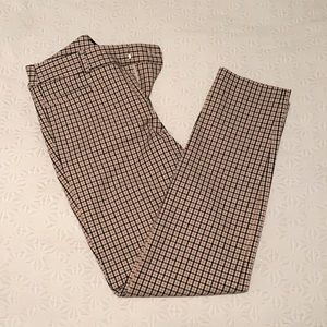 Banana Republic Sloan plaid trousers